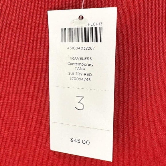 Travelers by Chico’s New With Tags Tank Top Dressy Red Size 3 (Equal to 16) - Picture 5 of 8